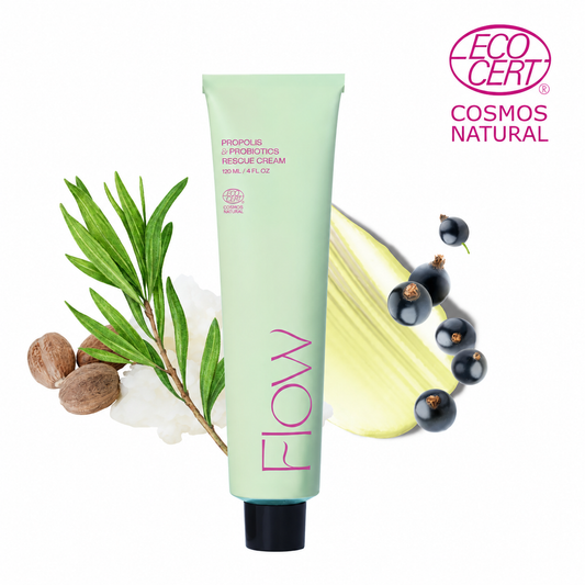 Herstellende propolis zalf met probiotica en heilzame biologische ingrediënten