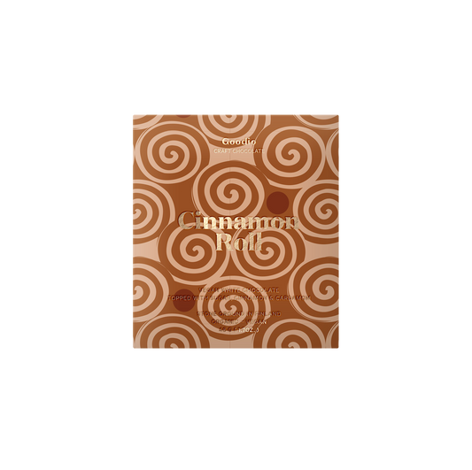 Tablette Goodio Cinnamon Roll dans son emballage