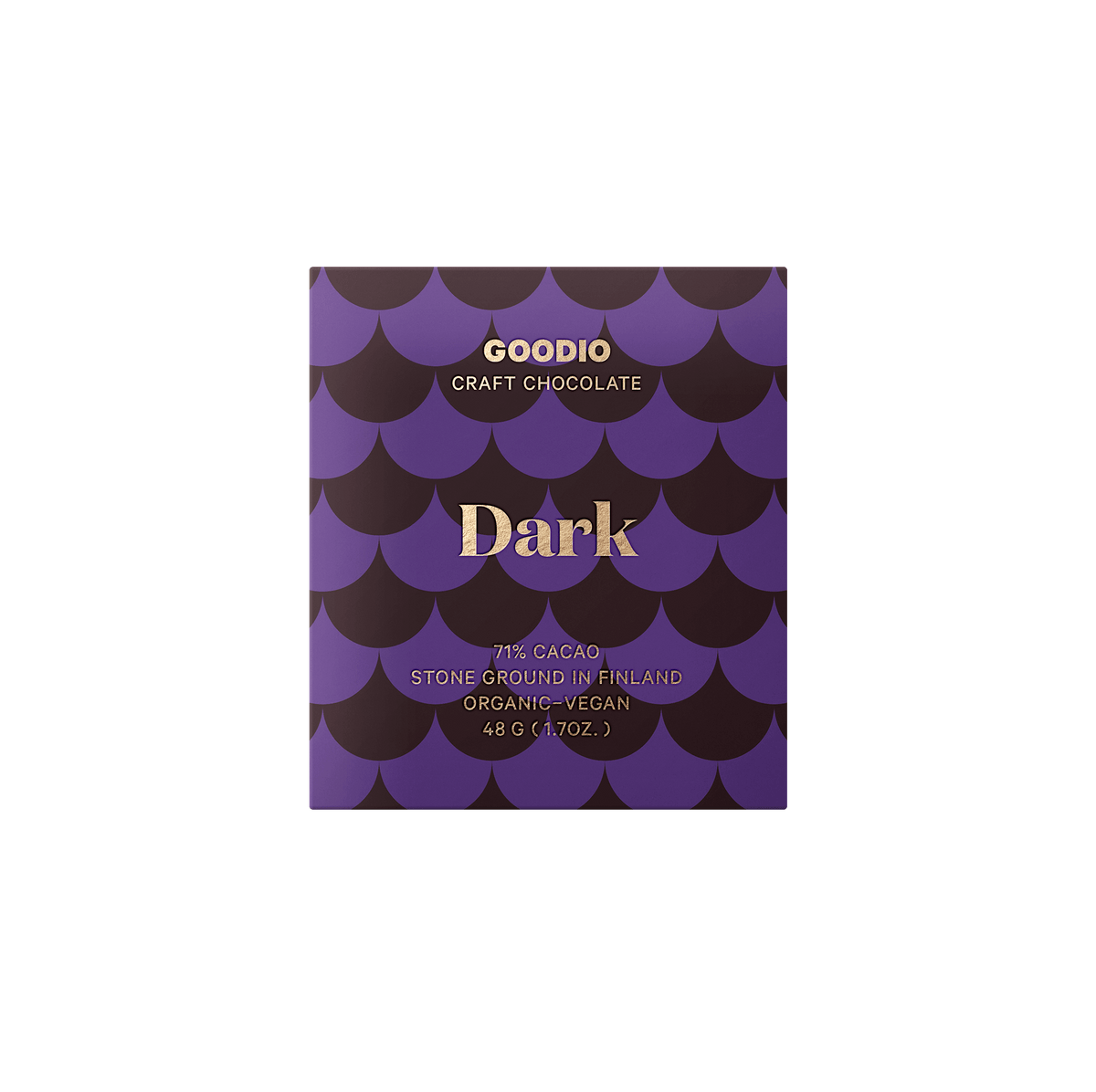 Tablette Goodio Noir 71% dans son emballage