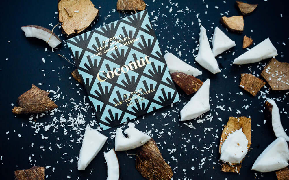 Chocolat Goodio Coco 51% dans une mise en scène