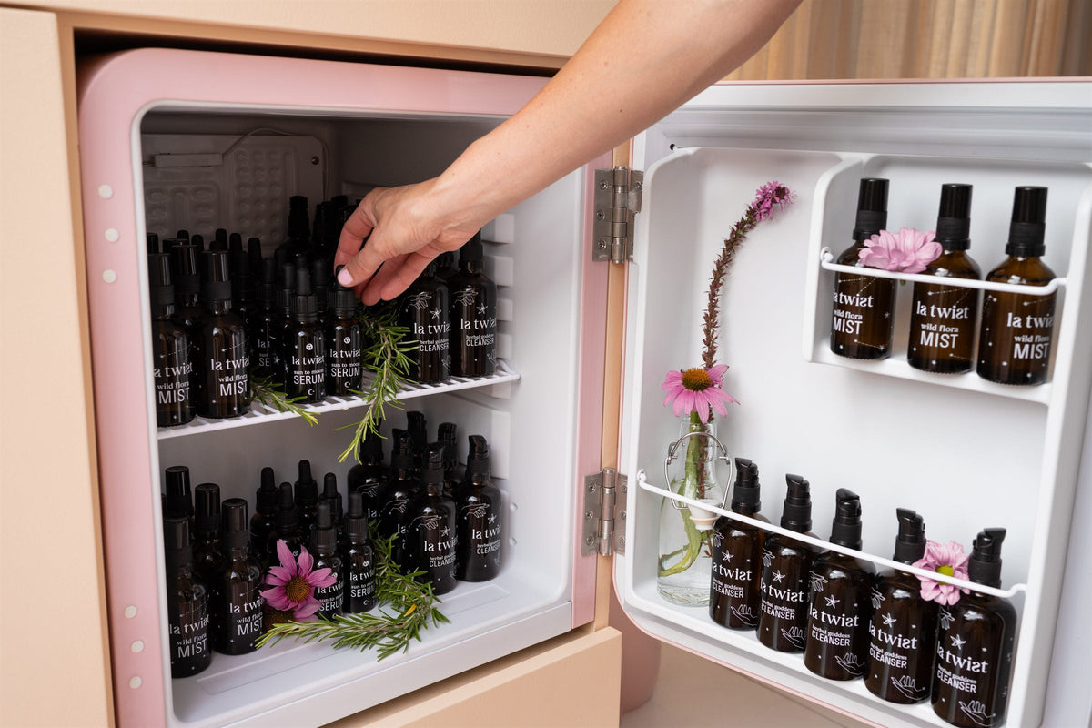 Kastje vol La Twist producten in de boutique in Oud-Beijerland