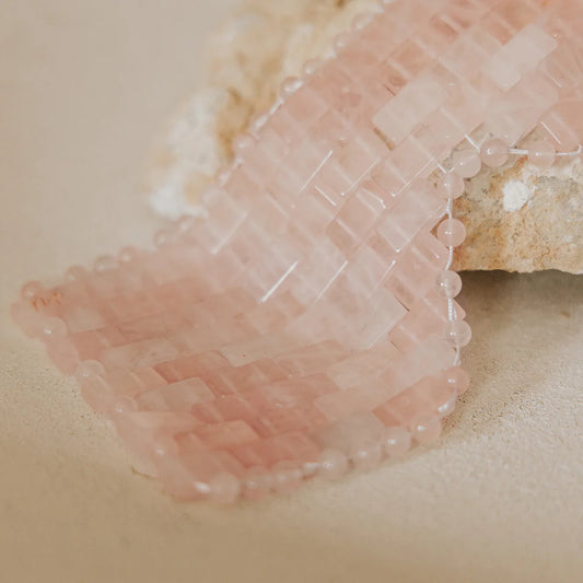 Moonie Rose Quartz Eye Mask