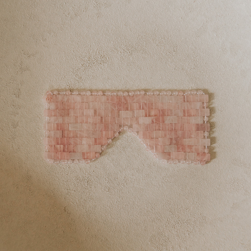Moonie Rose Quartz Eye Mask