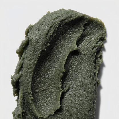 Groene natuurlijke scrub textuur voor diepe exfoliatie en reiniging