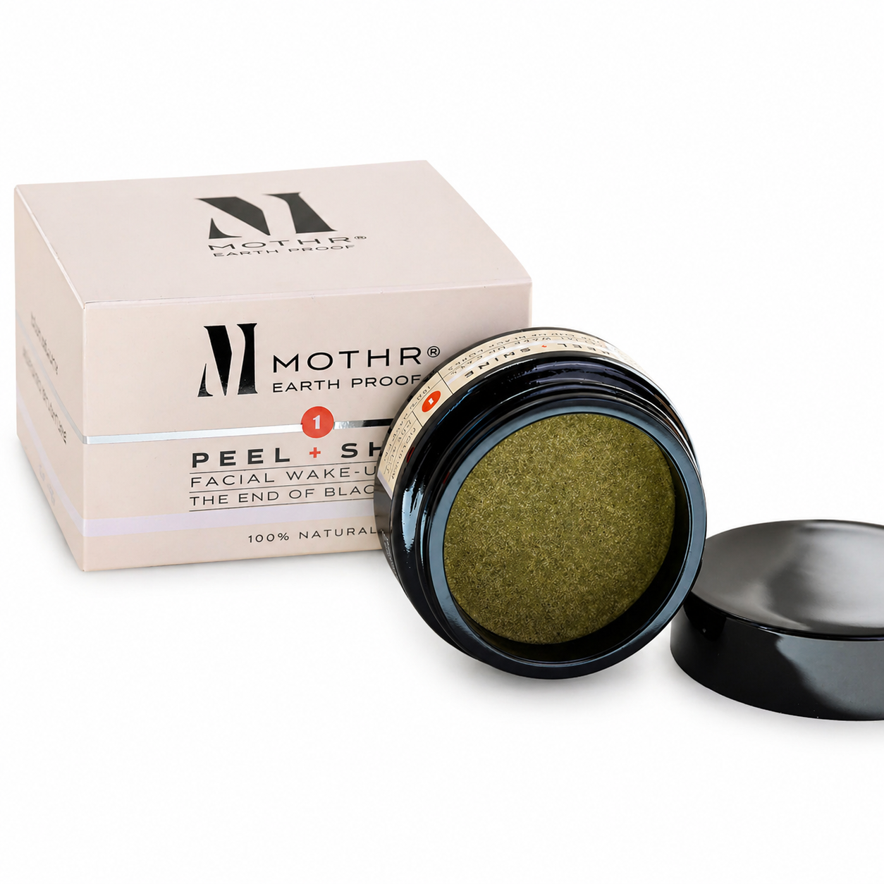 Premium facial scrub met luxe verpakking en natuurlijke ingrediënten