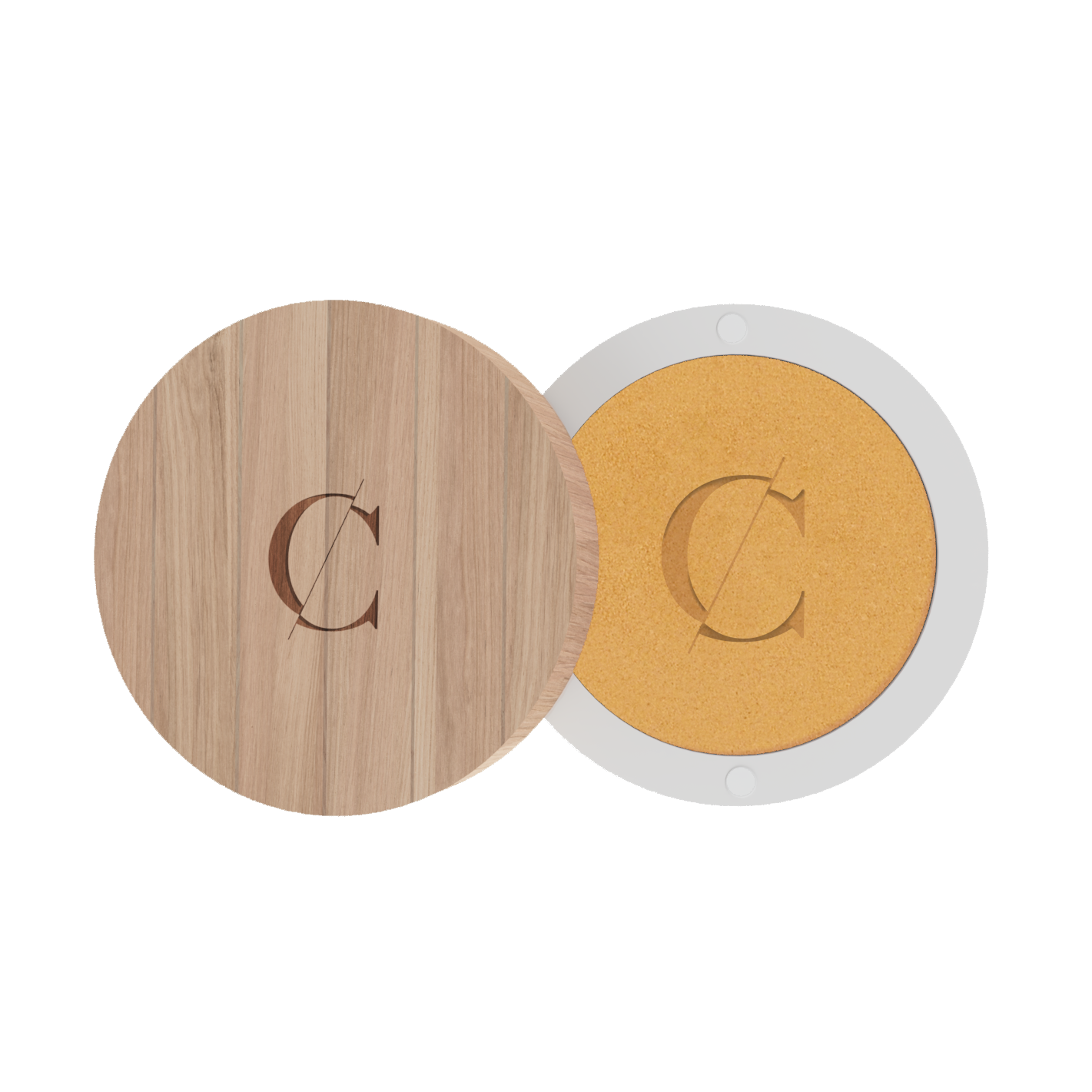 De natuurlijke en biologische oogschaduw van Couleur Caramel bevat een sterke concentratie van pigmenten. 